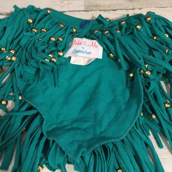 Woman’s scarf lot with beading and silver tone hanging pendants - Picture 3 of 12